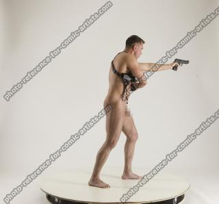 MICHAEL DIFFRENT POSES WITH GUN